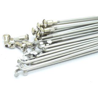 Stainless spokes SM 2.6mm 90deg. with nipple M3/5,5/16