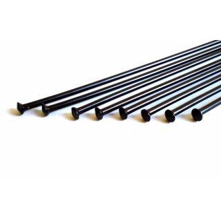 Stainless spokes SM 2.6mm NOT BENT BLACK